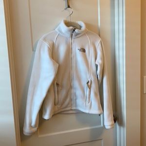 North Face fleece white size xs